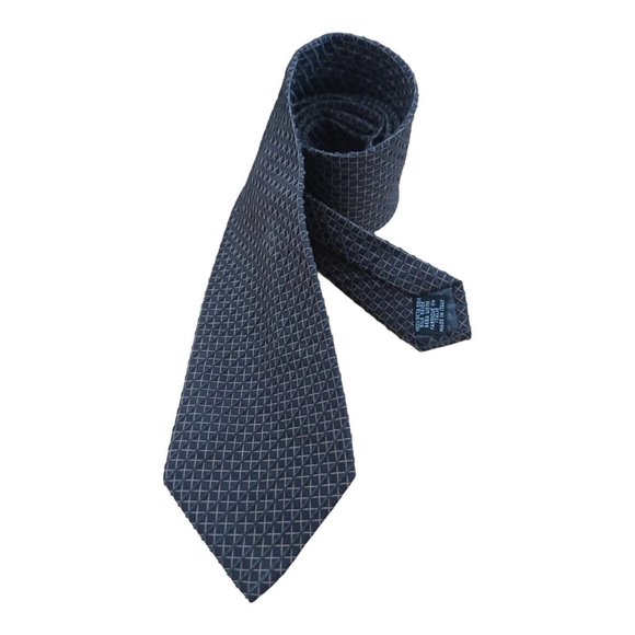 GIANFRANCO FERRE Brown Geometric Silk Tie ITALY 58"/ 3.6" EC - Picture 2 of 6